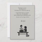 Eternal Stone couple Boho faire-part de mariage (Dos)