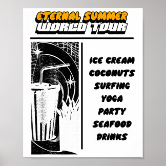 Eternal Summer World Tour - Ijs Coco's Surfen Poster