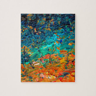 ETERNAL TIDE 2 Oranje Turquoise Blue Black Ombre Legpuzzel