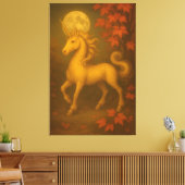 Eternal Unicorn – Premium Fine Art Portrait Canvas Afdruk (Insitu (Woonkamer))