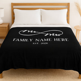 Eternal Us – Mr & Mrs  Fleece Deken