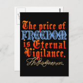 Eternal Vigilance Briefkaart (Voorkant / Achterkant)