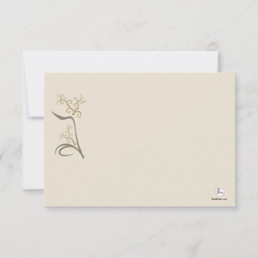 Eternel - Bereavement Merci Carte pour notes (Dos)