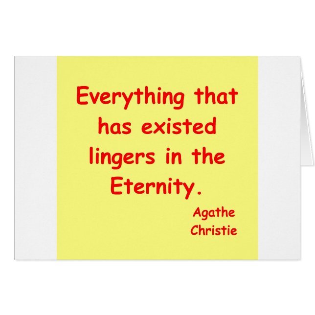 éternité de christie d'agatha (Devant horizontal)