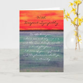 Éternité… La carte de sympathie la plus profonde (Fleur jaune)