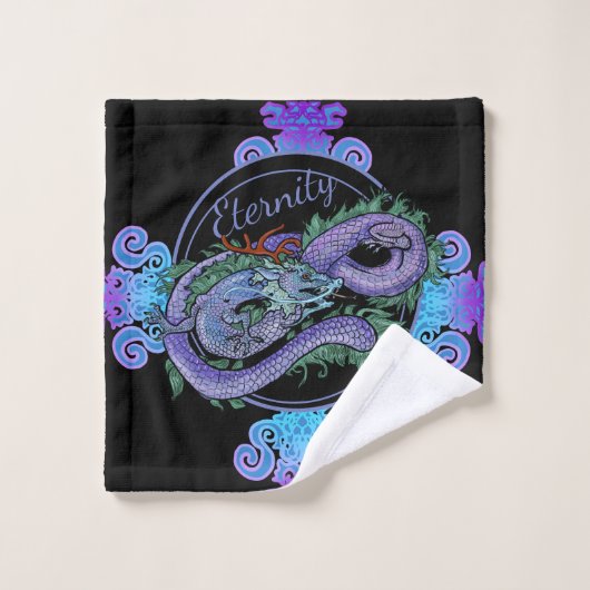 Éternité orientale de dragon (Gant de toilette)