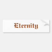 Eterniteit Bumpersticker (Voorkant)