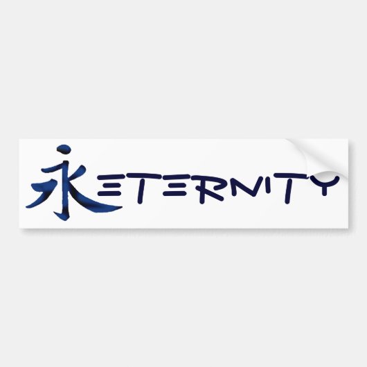 Eterniteit (Chinees) Bumpersticker (Voorkant)