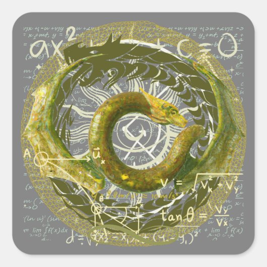 Eterniteit Vierkante Sticker (Voorkant)