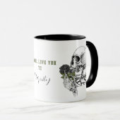Eternity Crâne café Idée cadeau Mug (Devant droit)
