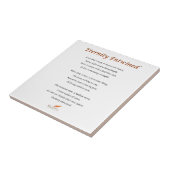 Eternity Entwin Poem Tegeltje (Zijkant)