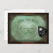 Eternity Gazer Save the Date Wedding Briefkaart (Voorkant / Achterkant)