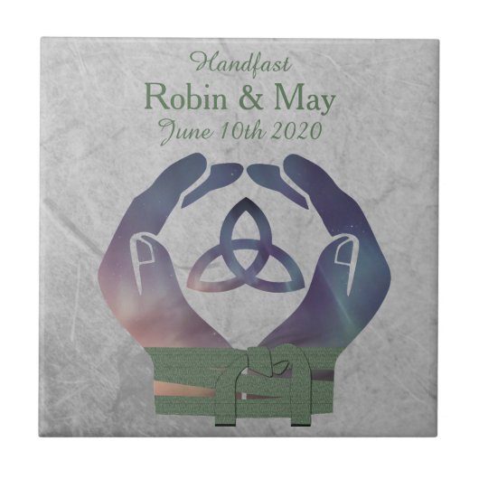 Eternity Handfasting Keepsaké Carreaux cadeau (Devant)