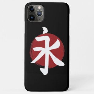 Eternity Kanji Symbol Japanse kalligrafie iPhone 11 Pro Max Hoesje
