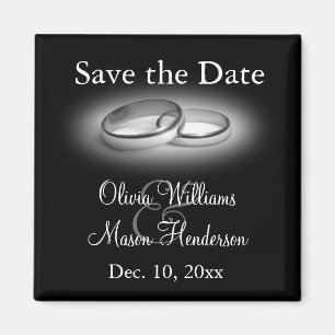 Eternity Save the Date Magnet (zwart) Magneet