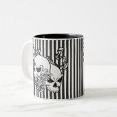 Eternity Skulls Tweekleurige Koffiemok (Voorkant links)