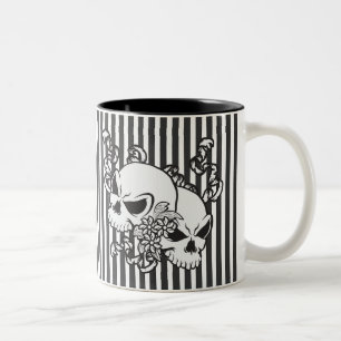 Eternity Skulls Tweekleurige Koffiemok