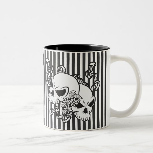 Eternity Skulls Tweekleurige Koffiemok (Rechts)