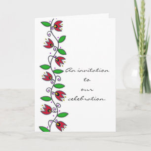 Eternity Vine Wedding Invitation to Personalize