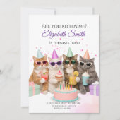 Êtes-vous en train de me chatonner ? Invitation po (Devant)