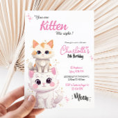 êtes-vous Kitten moi invitation d'anniversaire de