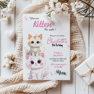 êtes-vous Kitten moi invitation d'anniversaire de 
