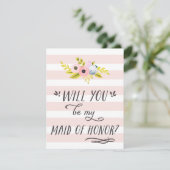 ÊTES-VOUS MON HOMME D'HONNEUR ? Carte peinte à la  (Debout devant)