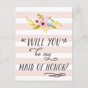 ÊTES-VOUS MON HOMME D'HONNEUR ? Carte peinte à la