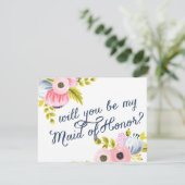 ÊTES-VOUS MON HOMME D'HONNEUR ? Carte peinte à la (Debout devant)