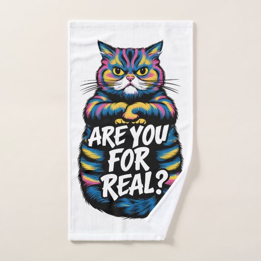 Êtes-vous pour de vrai Grumpy Cat (Serviette à main)