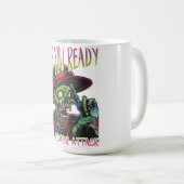 Êtes-vous prêt Mug Zombie | Halloween drôle et hor (Devant droit)