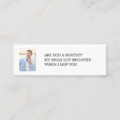 Êtes-vous un dentiste photo carte d'appel (Devant)