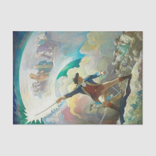 Ethan Allen, voorloper van Independence by Wyeth Tissuepapier (Voorkant)