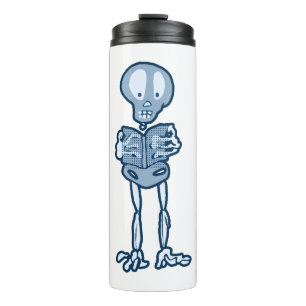 Ethan Literary Skeleton met boek Thermosbeker