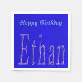 Ethan, Naam, Logo, Gelukkige Verjaardag Logo, Servetten (Voorkant)