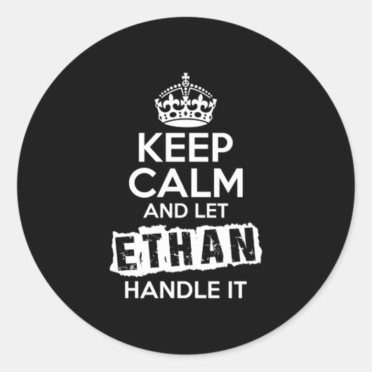 Ethan ronde sticker (Voorkant)