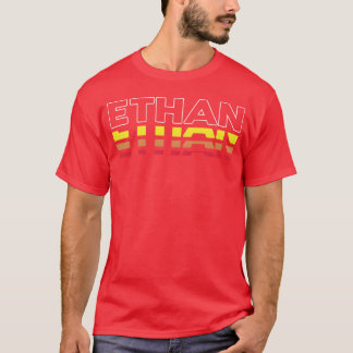 Ethan voornaam grappige vintage zonsondergang Etha T-shirt