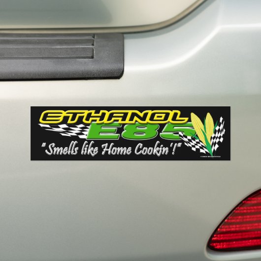 ETHANOL E85 Bumpersticker (Op auto)