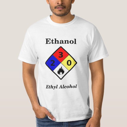 Ethanol MSDS T-Shirt (Voorkant)