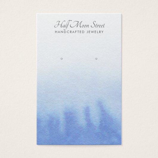 Ethéal Blue Aquarelle Écouter Écran Bijoux (Devant)