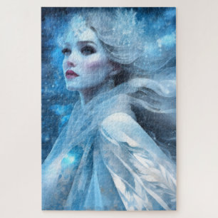 Etheal Frozen Snow Queen Fantasy Art Legpuzzel