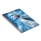 Etheal Frozen Snow Queen Fantasy Art Notitieboek (Rechterzijde)