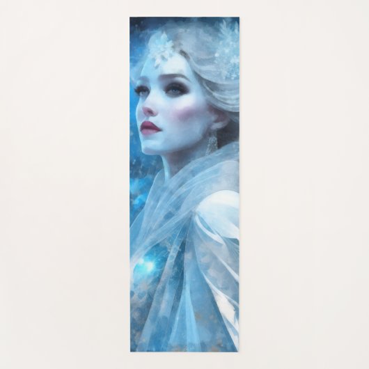 Etheal Frozen Snow Queen Fantasy Art Yogamat (Voorkant)