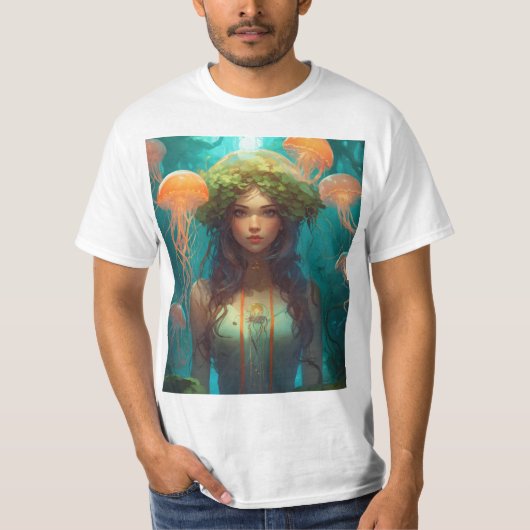 Etheal Jellyfish Elegance T-shirt (Voorkant)