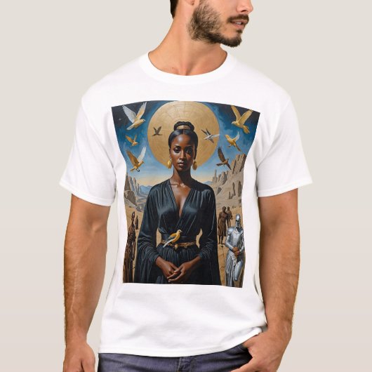 Etheal Queen Divine Fantasy Art T-shirt (Voorkant)