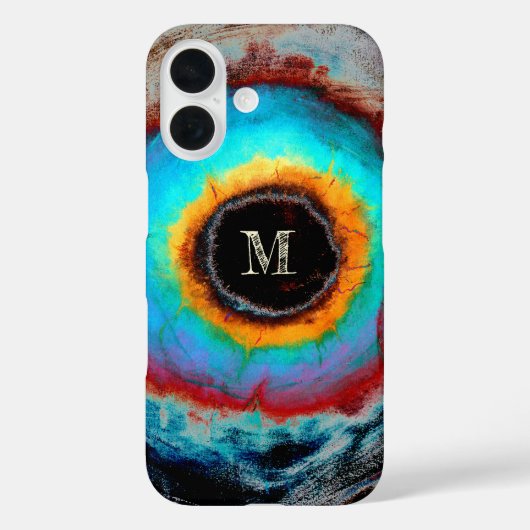 Etheel Kosmisch Oog Monogram Levendige Abstracte K Case-Mate iPhone Case (Achterkant)