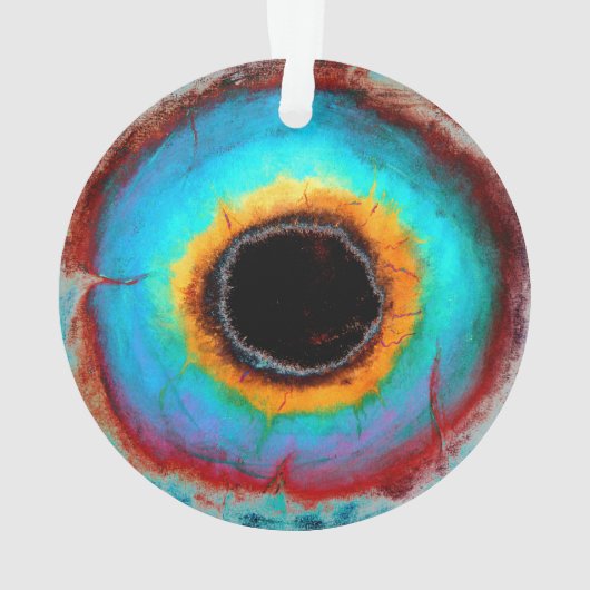 Etheel Kosmisch Oog Monogram Levendige Abstracte K Ornament (achterkant)