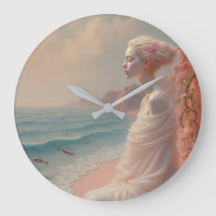 Etheïstische vrouw op Dreamy Beach Grote Klok