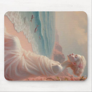 Etheïstische vrouw op Dreamy Beach Muismat