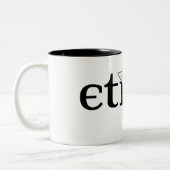 Ether logo Coffee-Mok Tweekleurige Koffiemok (Links)
